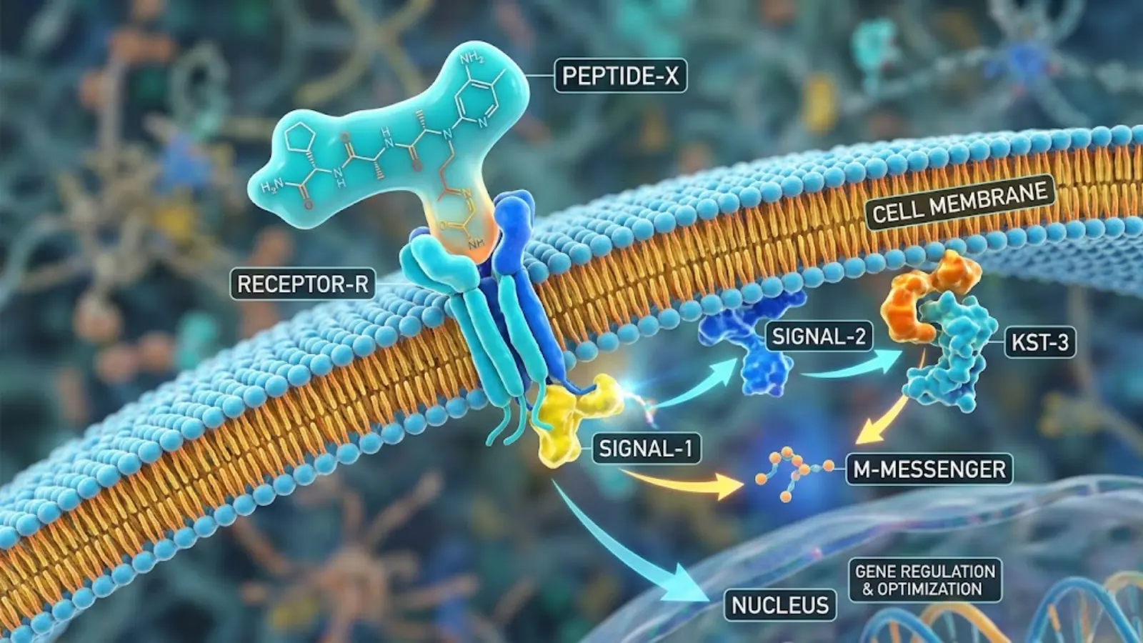 Conceptual GLP-1 Agonist Molecular Comparison Diagram